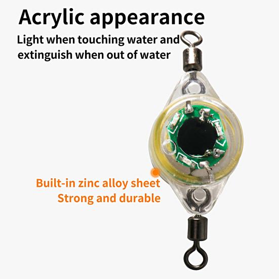 Лампа для подводной приманки Ультра-яркая автоматическая индукционная многоразовая подводная светодиодная лампа для глубоководной рыбалки Аксессуары для рыбалки