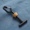Fly Fishing Tippet Spool Holder Black Tippet Holder Sports Equipment Aluminum Metal