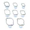 10Pcs Worm Drive Hose Clamp Double Ears Pipe Hoop Durable Pipe Clip  Fuel Tube Water Pipe