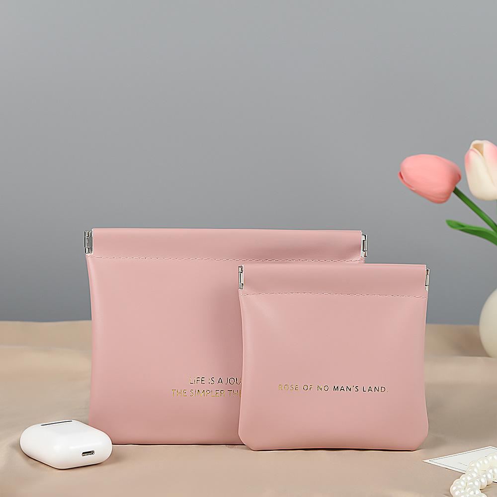 Органайзер для красных конвертов с пружинным зажимом: Портативный держатель для данных и украшений с автоматическим закрытием, кошелек для монет