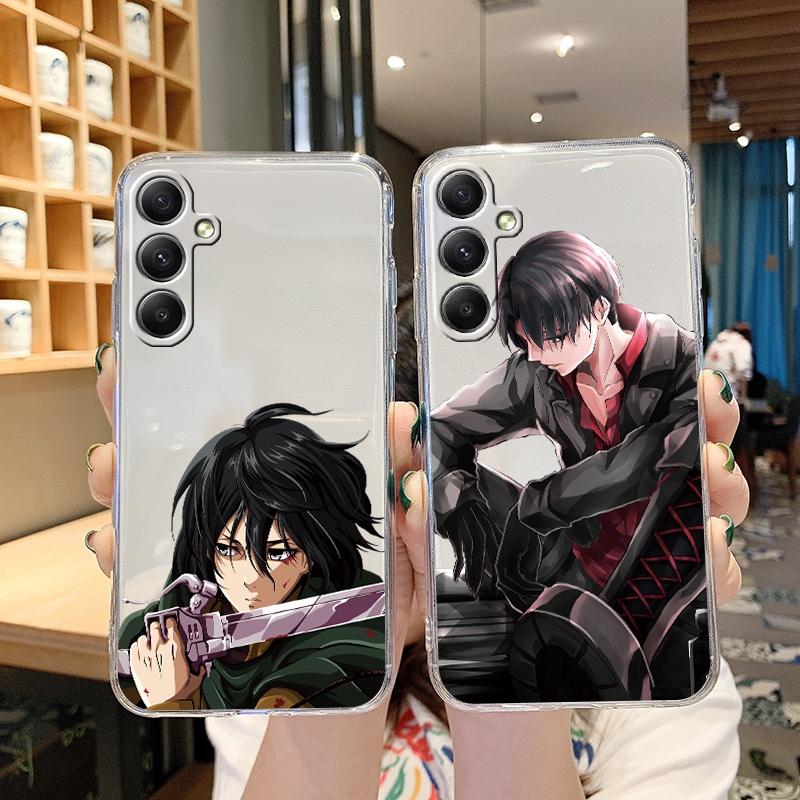 Мягкий прозрачный силиконовый чехол с рисунком аниме для Samsung A55 M35 S24 Xiaomi Redmi Note 13 Poco C65 iPhone Camera Противоударный защитный чехол