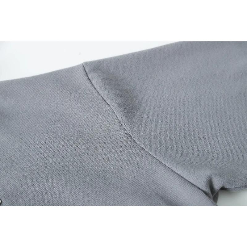 Осенняя мода Двойная молния Ленивый Повседневный свитшот с капюшоном Завязка Широкие брюки Костюм Ранняя осень Новый стиль