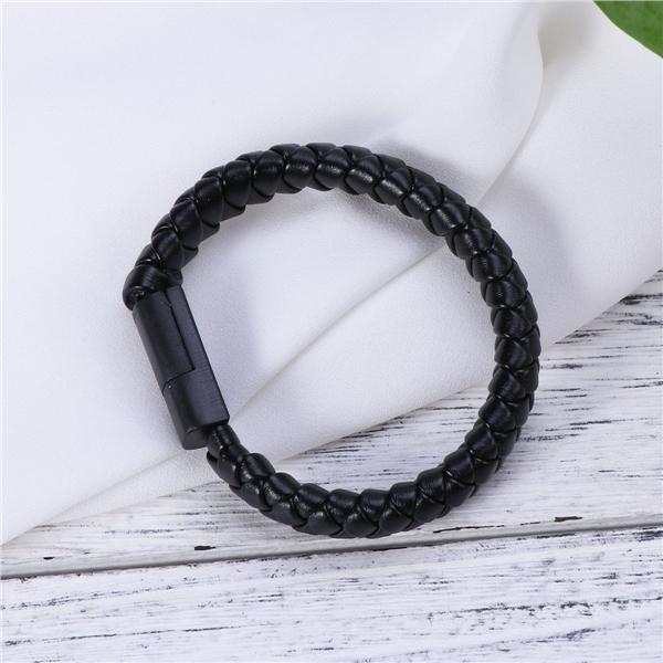 Кабель для передачи данных, браслет для быстрой зарядки, USB-зарядное устройство, кожаное портативное устройство для Android iPhone Type-C