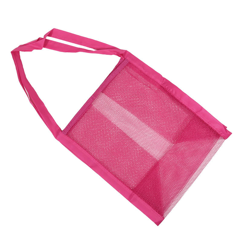 1 шт. Однотонная пляжная сетчатая сумка большой вместимости, многофункциональная сетчатая сумка на одно плечо для пляжа, улицы, путешествий, сумка для хранения