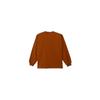 Long-sleeved T-shirt, crew neck, 100% cotton, relaxed fit, one-point logo embroidery, long-sleeved