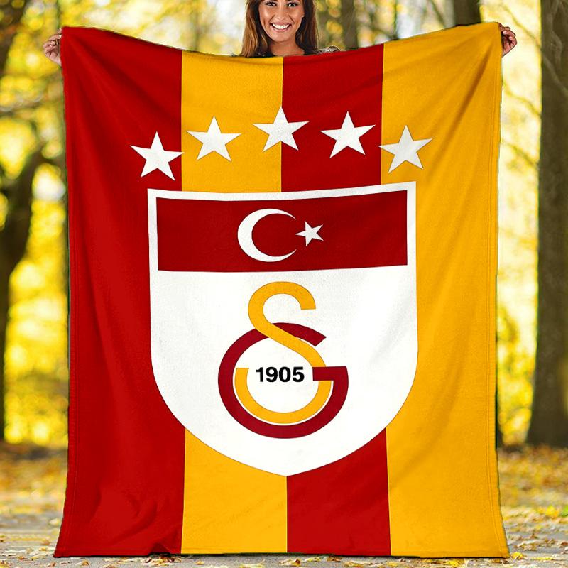 1pc GS Theme Blanket - Digital Print, Polyester, Cozy for All Seasons, Perfect for Outdoor, and Travel