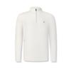 Fitness Series Casual Stand Collar Half-Zip Long Sleeve T-Shirt Men Tops Starlight-White A11M511207FWT