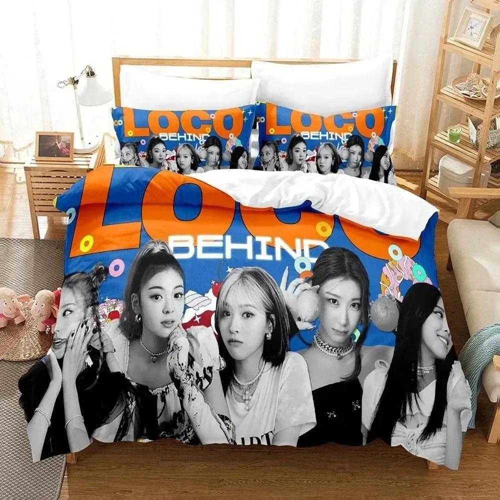 K-pop группа ITZY Комплект постельного белья Мальчики Девочки Размер Twin Queen Пододеяльник Наволочка Постель Дети Взрослые Мода Домашний текстиль