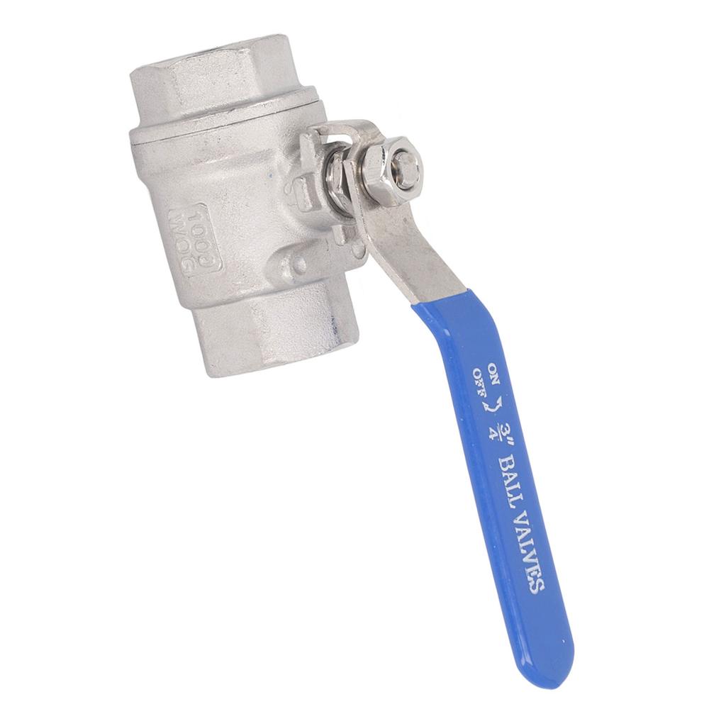 Полнопроходной шаровой кран Нержавеющая сталь Внутренняя резьба 3/4 дюйма 1000 WOG Шаровой кран для воды, масла, газа