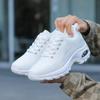 Fashion Women Casual White Sneakers Breathable Mesh Sneakers Air Cushion Shoes Women Walking Sports Lightweight Thick Sole Shoes Spring