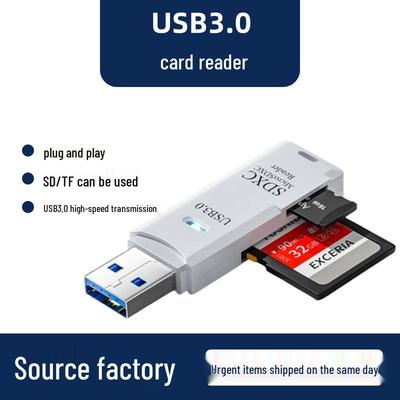 Высокоскоростной многофункциональный кардридер USB 3.0 для SD/TF-карт для камеры и ноутбука