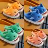 Children's Fall And Winter Shoes Cotton Slippers Boys And Girls Cute Cartoon Shark Home Indoor Baby Thick Bottom Slippers