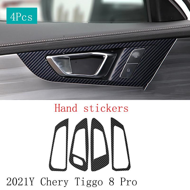 Chery Tiggo 8 Pro Car Interior Sticker Film Central Control Carbon Fiber Pattern Modified Auto