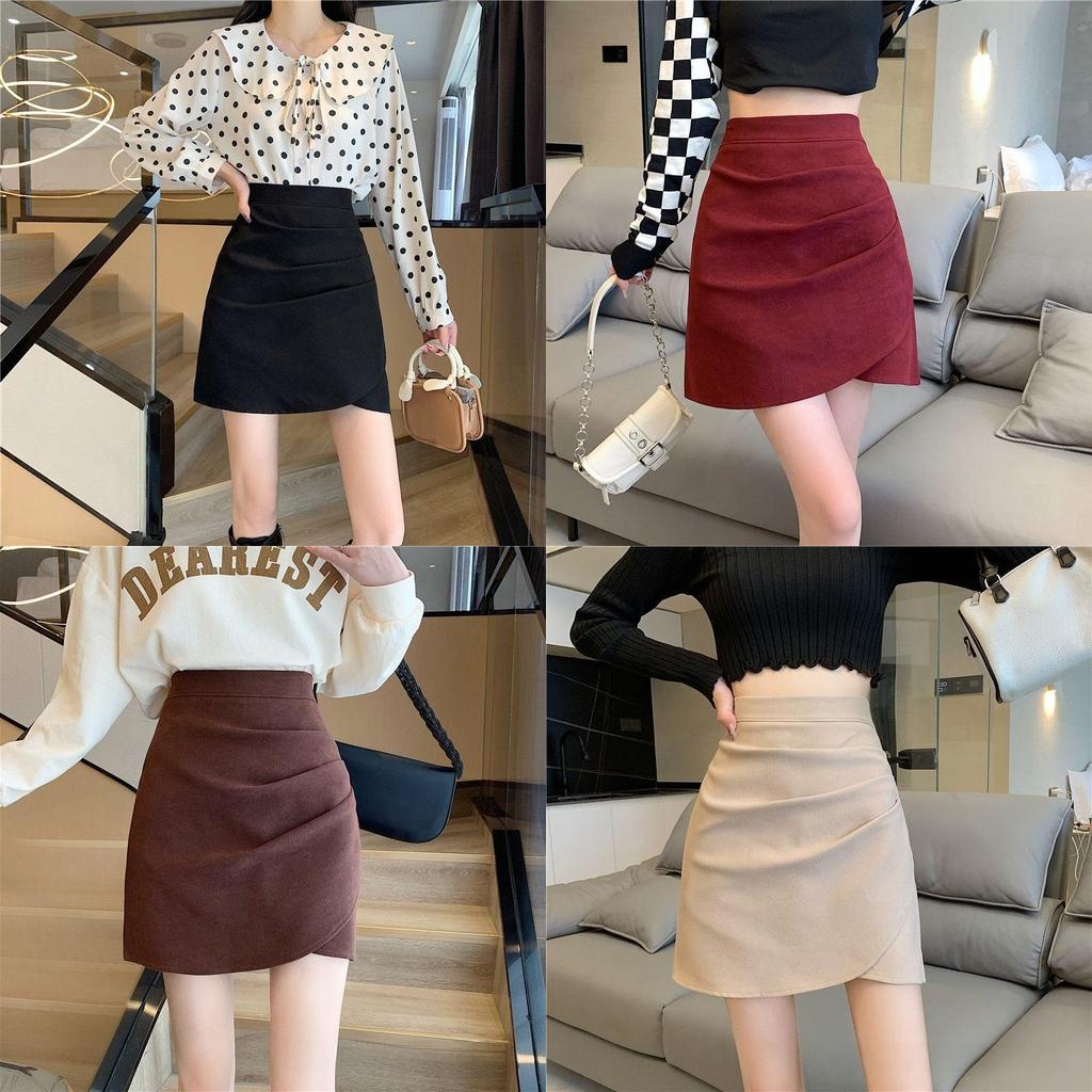 Classic High Waist Mini Skirt With Ruffles And Zipper For Stylish Women