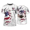 3D Printed Men's Entertainment Bowling Game T-shirt, Bowling Series Daily Casual T-shirt Top
