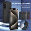 S25 FE Текстура Углеродного Волокна для Магнитного Чехла MagSafe для Samsung Galaxy S25FE Edge S25 Ultra Матовый Ударопрочный Мягкий Каркас Чехол