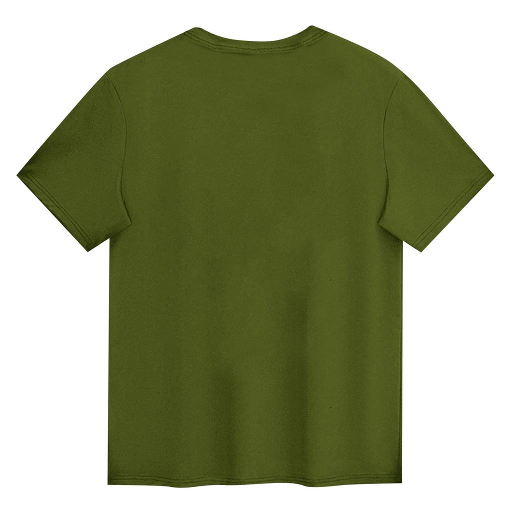 Children's Printed Short Sleeved Round Neck Casual Comfortable Loose Lightweight Top