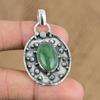 Сделка ко Дню женщин Подвеска ручной работы из стерлингового серебра с камнем зеленый авантюрин
