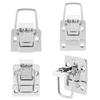 10 Pcs Silver Fastener Toggle Latch Catch Chest Case Suitcase Boxes Chests Lock