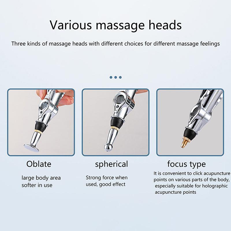 Электрическая акупунктурная точка, массажная ручка, облегчение боли, лазерная терапия, электронная энергетическая ручка «Меридиан», массажер для тела, головы, спины, шеи, ног