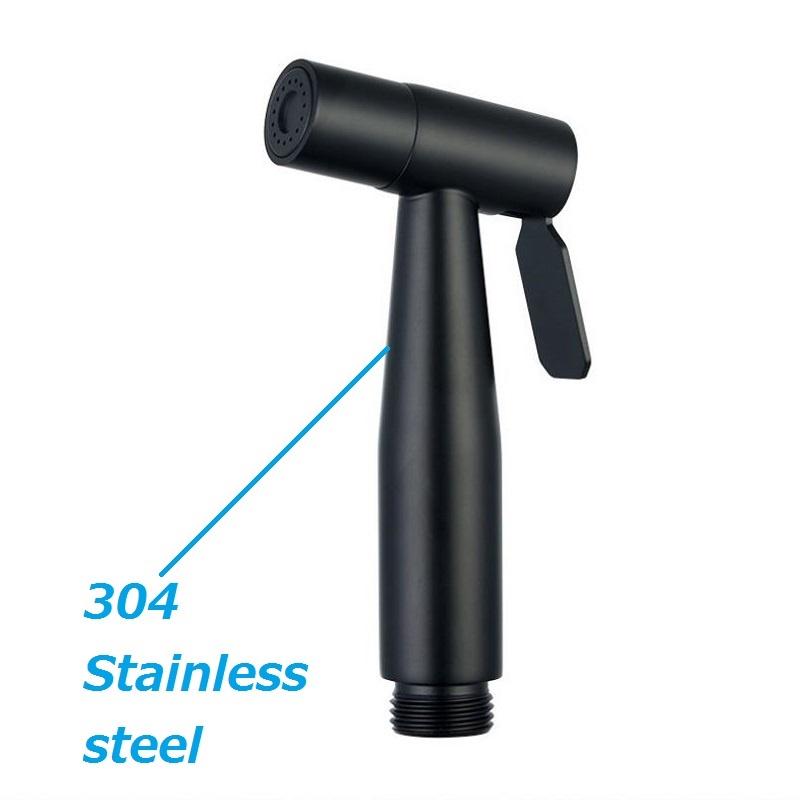 Смеситель для ванной из нержавеющей стали, ручной душ, смеситель для биде для унитаза, ручные биде-лейки из нержавеющей стали, распылитель воды с матовой поверхностью