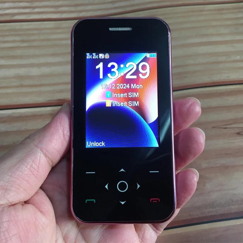 Мобильный телефон-слайдер с чехлом 2,4 дюйма, 2G GSM, две SIM-карты, MP3, MP4, камера, волшебный голос, фонарик, быстрый набор, FM, мини-телефон для леди