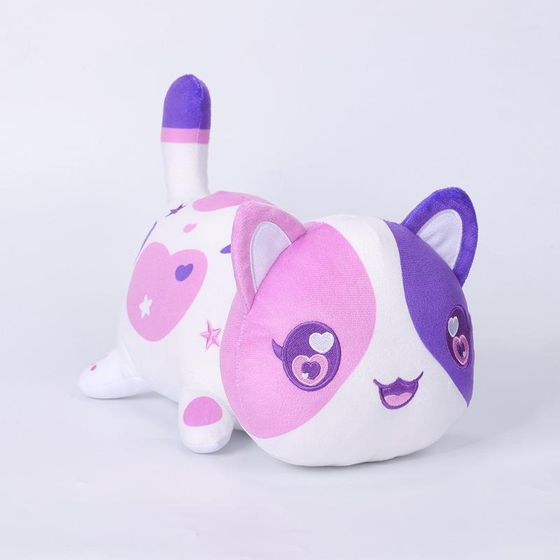 Плюшевая игрушка Aphmau, горячо продаваемая, кошка, плюшевая игрушка, кукла, бургер, картофель фри, кошка, мягкая подушка
