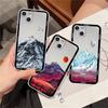 Прозрачный чехол для Apple iPhone 14, 11, 13, 12 Pro, 7, 8 Plus, XR X, XS Max, 6, 6S, 13Pro, силиконовый чехол для телефона, эстетический, снежная гора