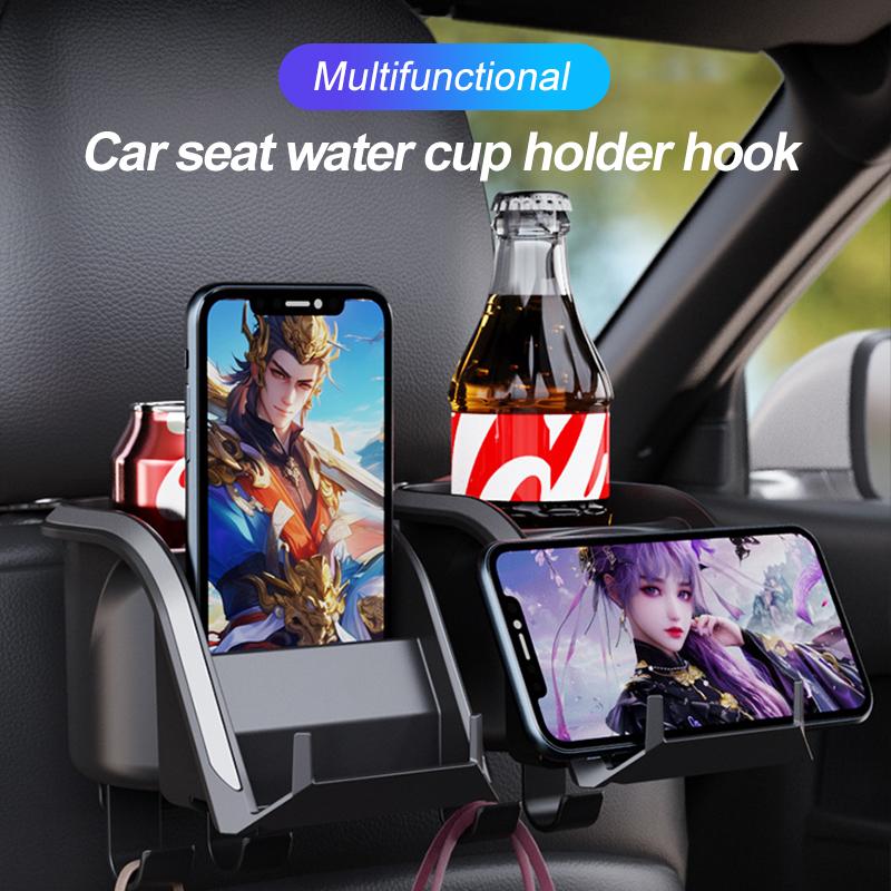 SEAMETAL Подголовник автомобильного сиденья, крючок-подстаканник, подвесной крючок на спинку автосиденья, держатель для телефона, многофункциональный держатель для напитков, органайзер