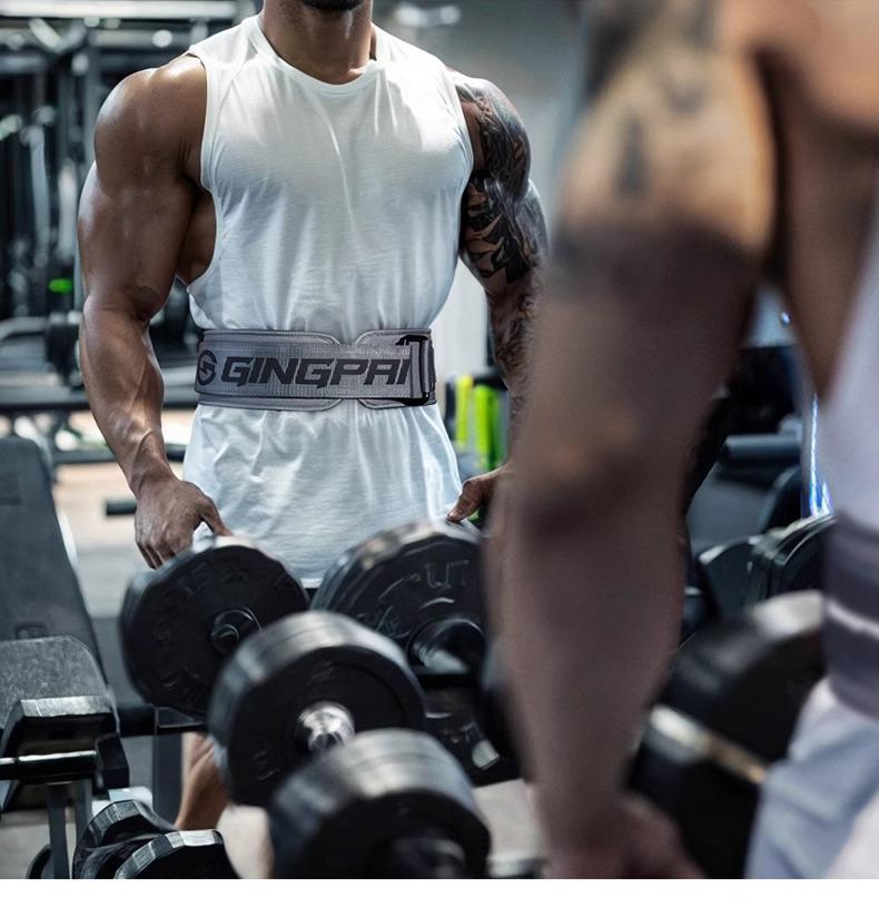 Unisex Weighted Compression Waist Belt for Squat, Deadlift, Powerlifting, Rowing, Bench Press, and Fitness Training