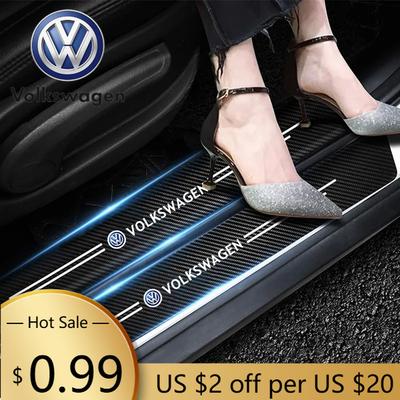 Для VOLKSWAGEN VW 5 шт. Автомобильные наклейки-защита на пороги для Volkswagen Golf Tiguan Jetta Transporter Passat T5 Polo Touran Sciro