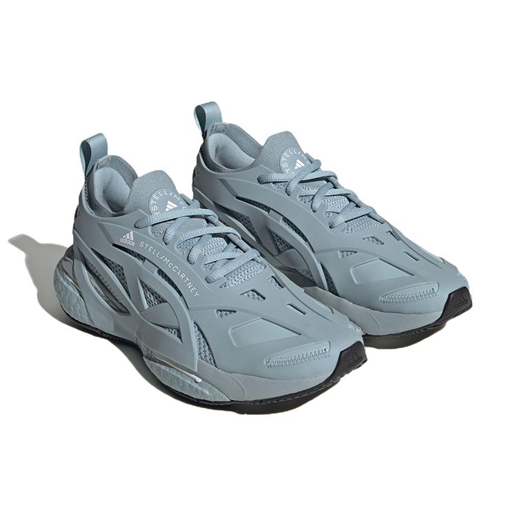 Stella McCartney x adidas SolarGlide Пепельно-серые женские кроссовки Облачно-белые HQ8616