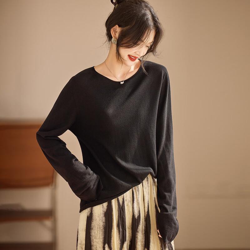 Women's Cashmere Blend Loose Knit Sweater