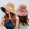 Spring Summer Foldable Panama Hat Portable Beach Cap Bucket Hat Sun Hat Fisherman Cap