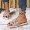 Women Heels Sandals with Wedges Shoes Woman Flower Platform Slippers Summer New Female Sandalias Mujer Elegant Summer Shoes