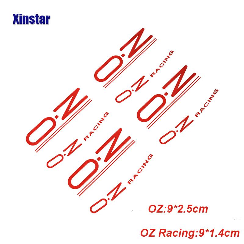 8 шт. Наклейка на диск OZ Racing Для дисков OZ Rally Racing Наклейки на спицы Черные Универсальные Аксессуары для тюнинга авто