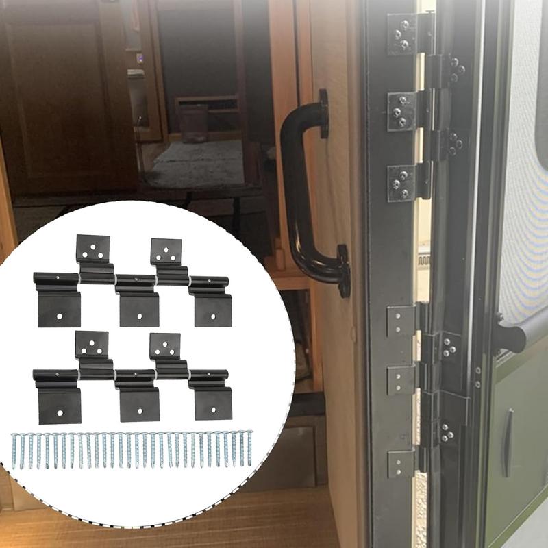 Фрикционные петли для двери автофургона, комплект петель для входной двери автофургона из легированной стали, детали для автодома, простая установка комплекта петель для входной двери, пандус