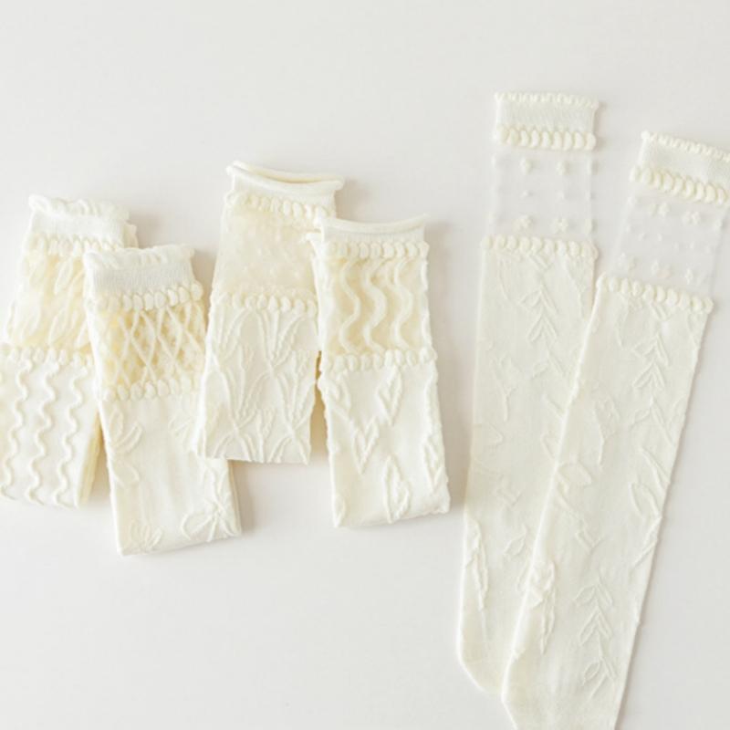 Baby Girls Socks Toddler Newborn Stocking White Socks Kids Japanese Stocking Lace Summer Girls Outdoor Accessories