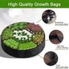 Freestanding Garden Grow Bags Circular Divided Planter Plant Nursery  for Balcony Patio Yard Deck