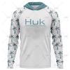 Рыболовный костюм HUK с длинным рукавом и капюшоном, с защитой от УФ-излучения UPF50+, Luya