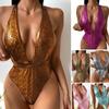 One Piece Swimsuit Women's Laced Sexy Halter Swimwear Monokini Female Bathing Suit Cutout Bodysuit Swim Wear