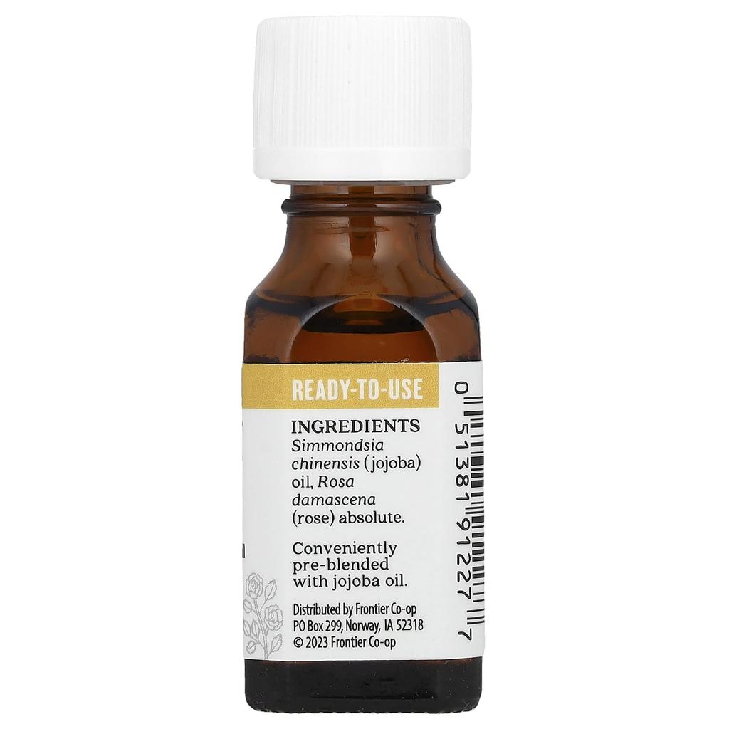 Pure Essential Oil Jojoba Oil, Rose Absolute, 15 Ml (0.5 Fl Oz)