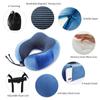 Pillows Travel Pillow Memory Foam Neck Dark Blue
