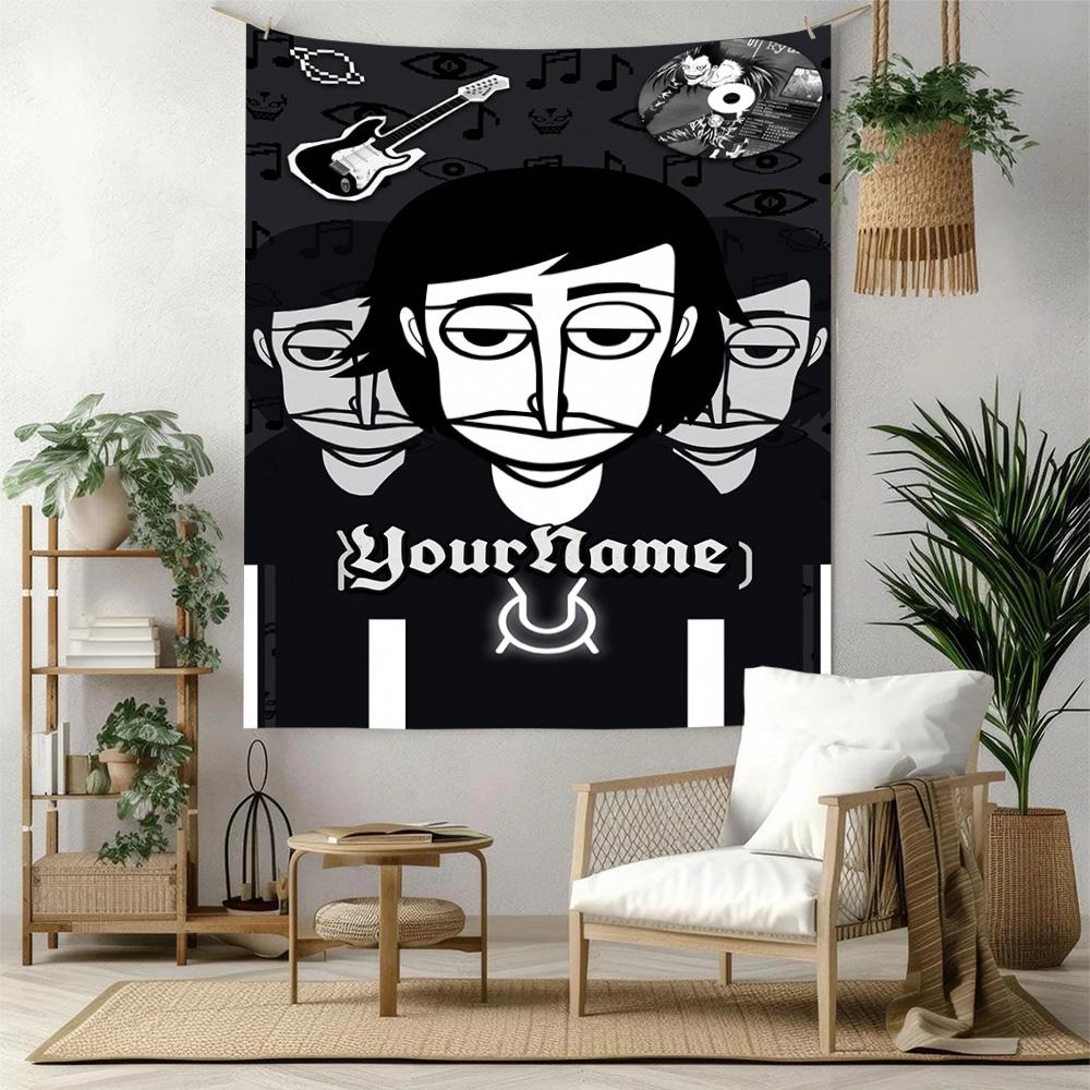 Incredibox Custom Your Name Wall Decor Tapestry Art For Pet Memorial Birthdaywedding Party Backdrop Family Gift