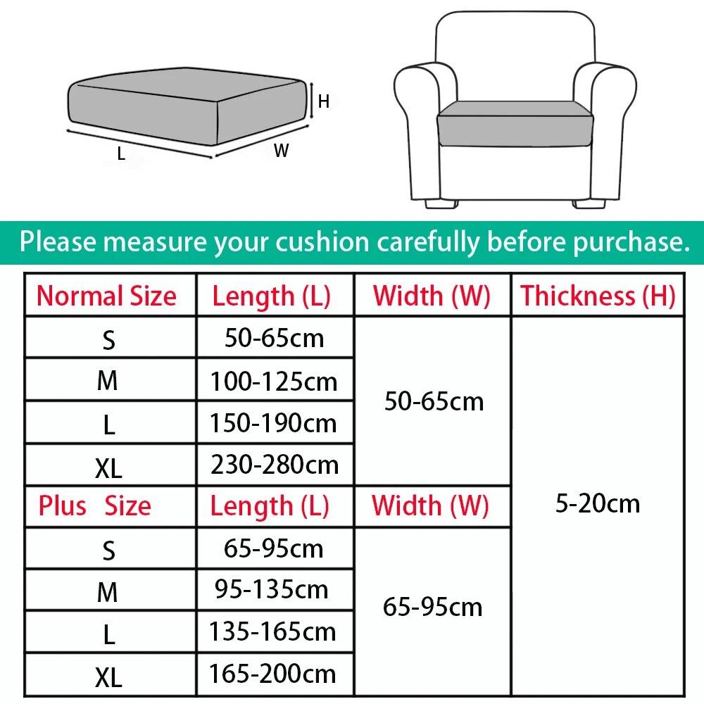 Elastic Printing Sofa Cushion Covers Furniture Protector Corner Sofa Slipcover For Dining Room Washable Removable Couch Covers