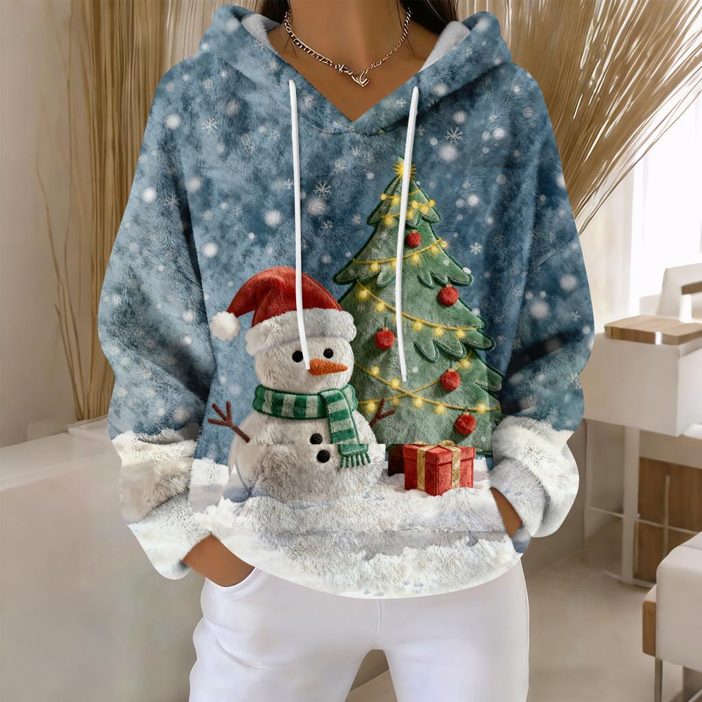 Толстовки для женщин оверсайз зимние плюшевые милые свитшоты пуловер модная осенне-зимняя одежда