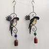 Fashion Creative Bird Wind Chimes Metal Outdoor Indoor Parrot Bell Handmade Retro Ornament