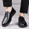 FashionMen Casual Flats Male Business Shoes Classic Leather Shoes Men's Low Heel Loafers Shoes Comfortable Breathable Dress Footwear