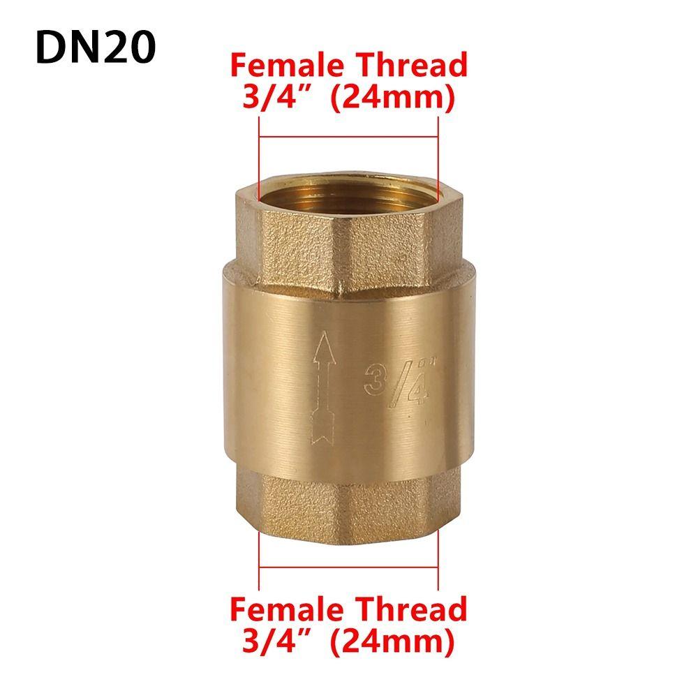 Линейный пружинный NPT латунный обратный клапан с внутренней резьбой противообратный клапан прочный односторонний клапан