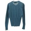 FRED PERRY Long sleeve Polo knit 10 Blue sweater Women Used